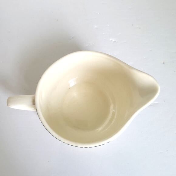 Vintage Royal China Creamer Blue Cream Currier & Ives Express Train Railroad USA - Picture 6 of 10